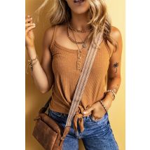 Geribbelde Gebreide Tanktop