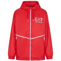 Ea7 Bold Logo Rood Capuchonjack