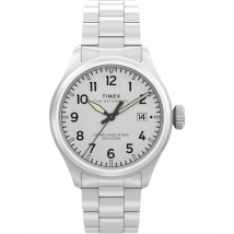 Timex Waterbury Ace Heren Horloge Zilverkleurig TW2Y18800
