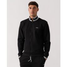Zone Volledige Rits Sweater in Zwart