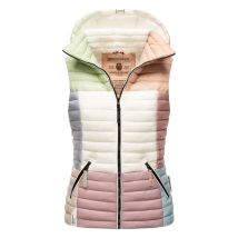 Navahoo Shadaa Multikulti dames gewatteerde bodywarmer – Licht, kleurrijk & trendy