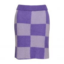 Kiana gebreide rok in lila