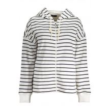 Breton Streep Rits Hoodie