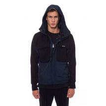 Capuchonjack met kleurblokkenstijl