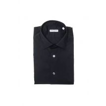 Klassieke Overhemden Effen Zwart