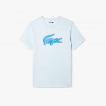 Heren Lacoste Sport Ultra Dry XXL Logo Sport T-shirt in Blauw