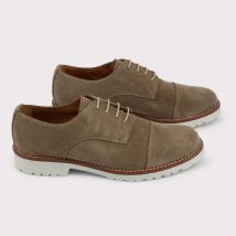 Heren Suède Oxford Cap Toe Derby Schoenen