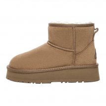 EverAu Dames/Dames Dusky Classic Cow Suede Mini Laarzen (Kastanje)