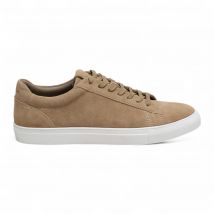Antique Rogue Heren Stone Taupe Suède Leren Trainer Sneaker Schoenen - Gibbs