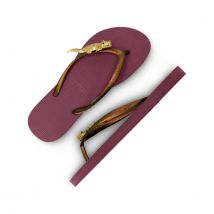Uzurii Gold crocodile switch robijn dames slippers, , maat: