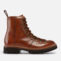 Dames Grenson Nanette handbeschilderde leren wandelschoenen in Tan