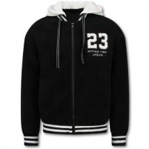 Enos Oversized baseball jacket teddy jas