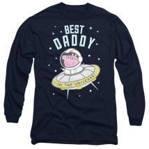 Peppa Pig Unisex best daddy t-shirt met lange mouwen voor volwassenen