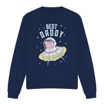 Peppa Pig Unisex adult best daddy pig in the universe sweatshirt