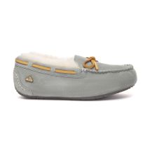 EVER AU Dames leren loafers – Crested