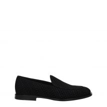 Velvet Logo Loafers