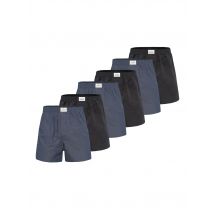 Lakeford & Sons Mannen Bokser American Boxershorts Herren 6-Pack in klassischen Designs