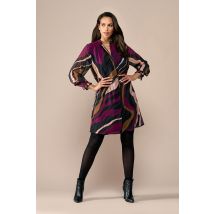 Ashley Print Tuniek Dark Berry