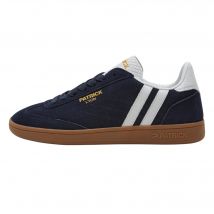Patrick Mens Lyon Suède Cupsole Sneakers (Navy/Wit/Gum)