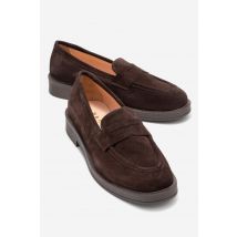 Bree Platform Penny Leren Loafer
