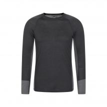 Mountain Warehouse Basislaag heren-Top met lange mouwen (Houtskool)