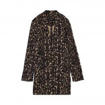 Vero Moda Dames Katrine Luipaardprint Borsteljack (Bruin)