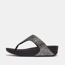 Women's Fit Flop Lulu Glitterball Toe-Post Sandals in Silver