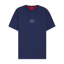 Hugo Mannen Laze Logo T-Shirt (Donkerblauw)