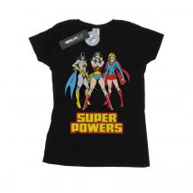 DC Comics Dames/Dames Wonder Woman Super Power Groep Katoenen T-Shirt (Zwart)