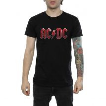 AC/DC Heren Katoenen T-shirt met ijslogo (Zwart)
