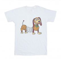 Disney Jongens Toy Story 4 Slinky Pose T-Shirt (Wit)