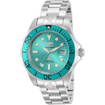 Invicta Pro Diver 49916 Heren Horloge - Automatisch Uurwerk - Roestvrij Staal met Blauwe Wijzerplaat - 47mm
