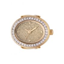 Invicta Mini Ring Watch 49598 Dames Horloge - Quartz Uurwerk - Roestvrij Staal met gouden Wijzerplaat - 24mm