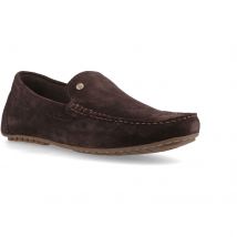 Hush Puppies Ralph Suède Leren Heren Bruine Instappers