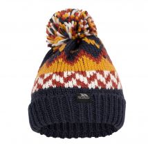Trespass Childrens/Kids Twiglet grof gebreide muts met fleecevoering (Marine/Honingbij)