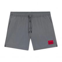 Hugo Heren Dominica Label Logo Zwemshort (Grijs)