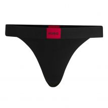 Hugo Dames/Dames String Label String String (Zwart, Rood)