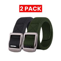 Enzo | 2 Pack Heren Leren Riem - Zwart & Khaki