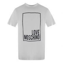 Love Moschino Box Logo Wit T-shirt