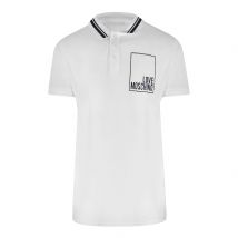 Love Moschino Box Logo Witte Poloshirt