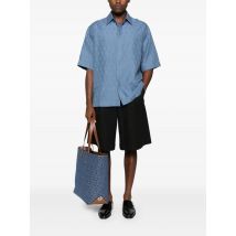 Cerulean Blauw Linnenmix Shirt