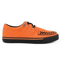 TUK Pointed Creeper Sneaker Oranje Koe Suede Platform Schoenen - A9182