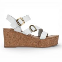 Blowfish Malibu Dames Witte Wig Armband Espadrille Hielsandalen - Ali