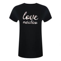 Love Moschino Cursive Logo Zwart T-shirt