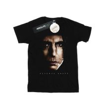 Harry Potter Dames/Dames Severus Snape Portret Katoenen Vriendje T-shirt (Zwart)