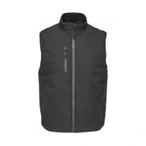 SOLS Unisex Volwassen Falcon Gevoerde Bodywarmer (Zwart)