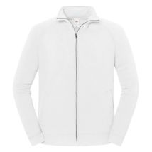 Fruit of the Loom Unisex Adult Iconic Premium Sweat Jacket (Wit)