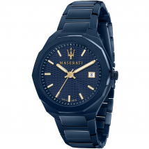 Maserati R8853141001 Blue Edition Heren 42mm Roestvrij Stalen Quartz Horloge