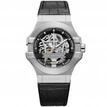 Maserati Potenza R8821108001 Automatische 42mm Zwart Skelet Wijzerplaat Herenhorloge