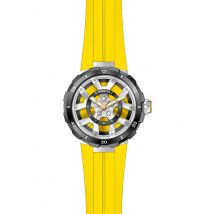 Invicta Racing 49443 Heren Horloge - Quartz Uurwerk - Roestvrij Staal met Gele Wijzerplaat - 46mm